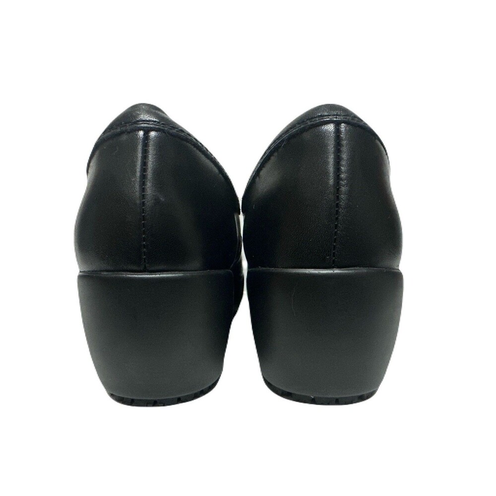 NEW SR Max Geneva Womens Size 9 / 41 Black Leather Slip Resistant Clog Soft Toe - Picture 5 of 9